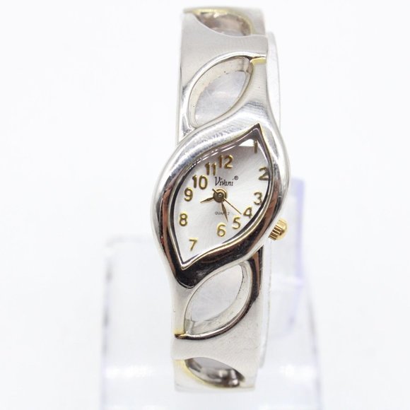 Vintage VIVANI Watch Womens Silver Tone Stainless Steel Bracelet Style Quartz - Picture 2 of 8